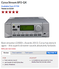 CYRUS Stream XP2 Qx - Best streamer £2000+, Awards 2013